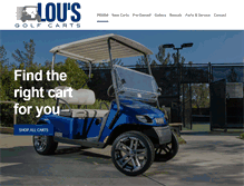 Tablet Screenshot of lousgolfcarts.com